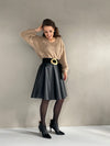 Rok zwart eco-leder - Chic by R