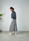 Rok satinlook grey