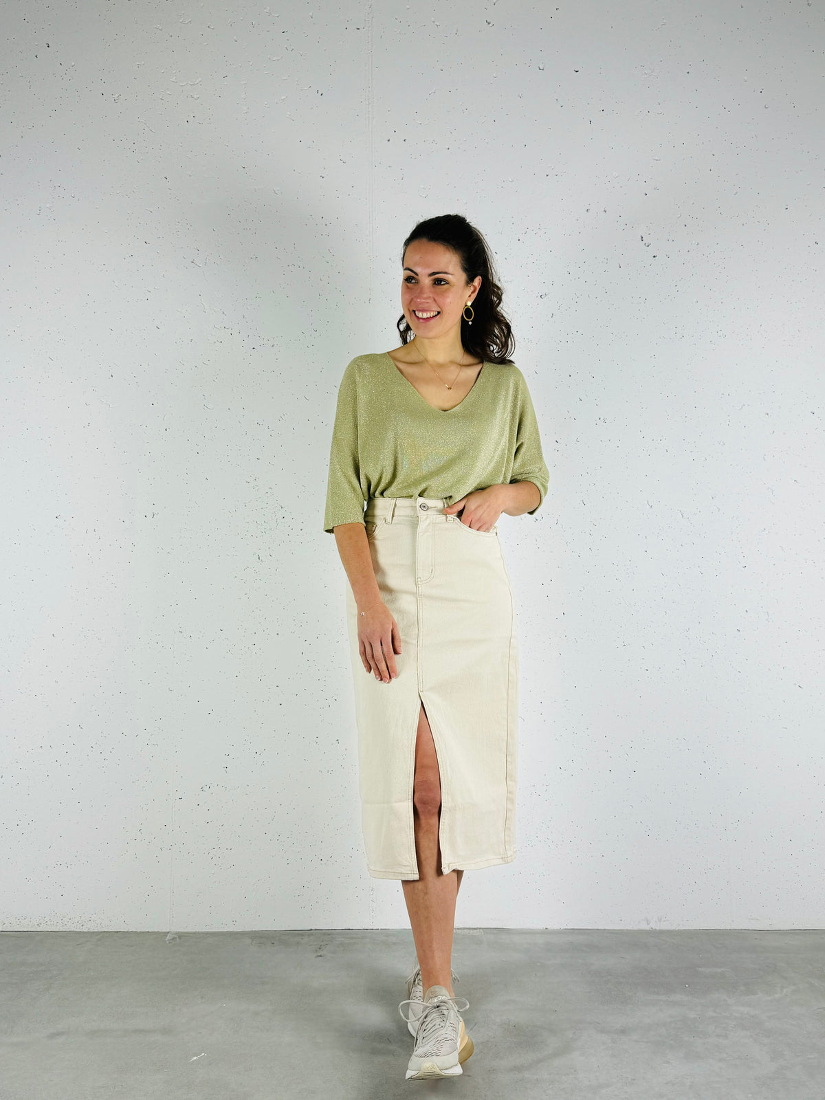 Top lurex groen - Chic by R