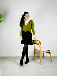 Overslag sweater Olive Jhenit