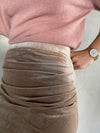 Rok velvet camel - Chic by R