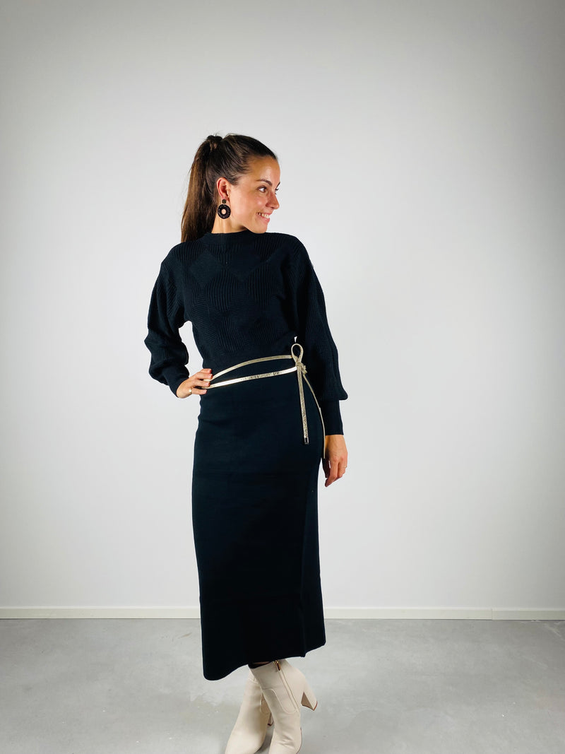 Rok zwart split - Chic by R