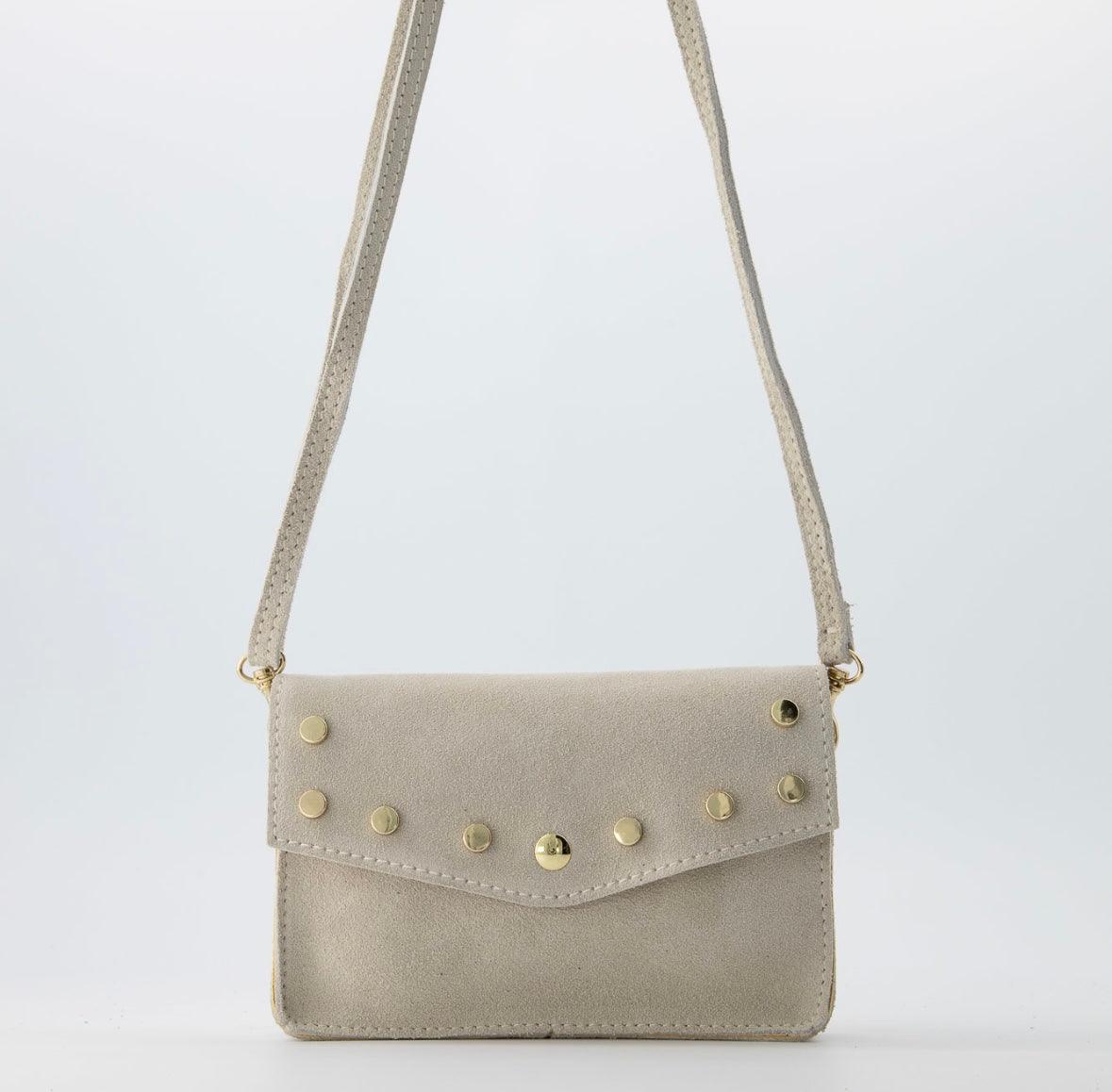 Tas Laura suede beige