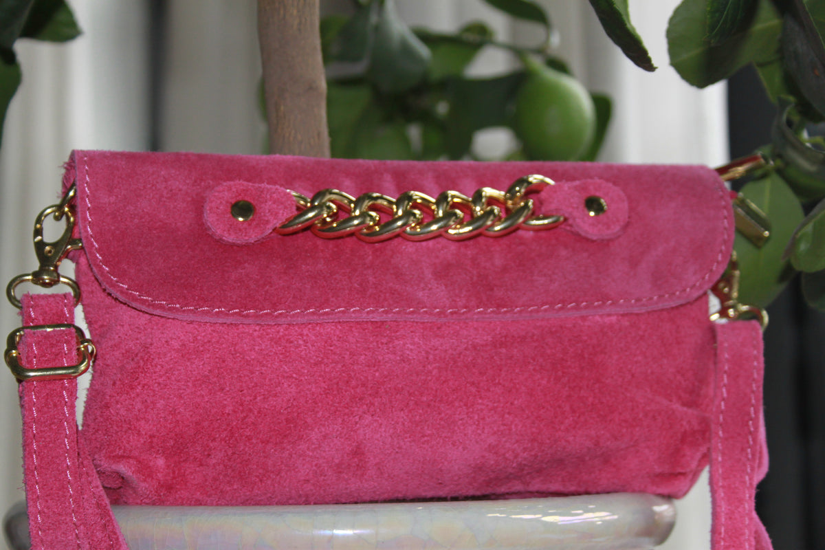 Tas suède fuchsia - Chic by R