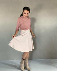 Rok leatherlook roze - Chic by R