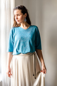 Rok ecru viscose A-lijn - Chic by R